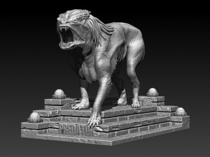 predator dog model printing miniature assembly file stl-obj for 3d printing fdm-fff dlp-sla-sls ins 3D Print Model