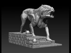 predator dog model printing miniature assembly file stl-obj for 3d printing fdm-fff dlp-sla-sls ins 3D Print Model