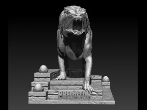 predator dog model printing miniature assembly file stl-obj for 3d printing fdm-fff dlp-sla-sls ins 3D-Druckmodell
