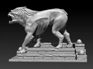predator dog model printing miniature assembly file stl-obj for 3d printing fdm-fff dlp-sla-sls ins 3D Print Model