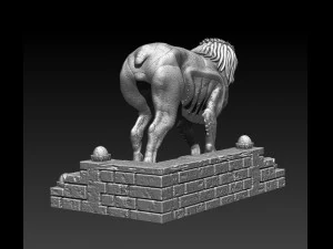 predator dog model printing miniature assembly file stl-obj for 3d printing fdm-fff dlp-sla-sls ins 3D Print Model