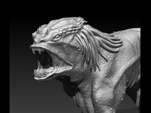 predator dog model printing miniature assembly file stl-obj for 3d printing fdm-fff dlp-sla-sls ins 3D-Druckmodell