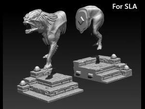 predator dog model printing miniature assembly file stl-obj for 3d printing fdm-fff dlp-sla-sls ins 3D Print Model