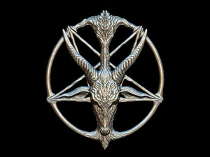 medallion depicting the deity baphomet that the knights templar were accused of worshipping file 3D Model