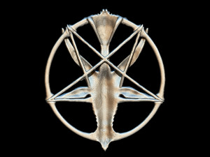 medallion depicting the deity baphomet that the knights templar were accused of worshipping file Modello 3D