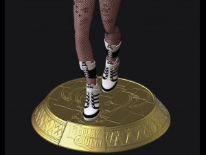 harley quinn suicide squad model printing miniature assembly file stl-obj for 3d printing two size 1 3Dプリントモデル