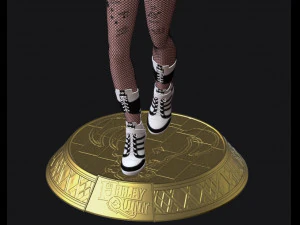 harley quinn suicide squad model printing miniature assembly file stl-obj for 3d printing two size 1 3D Print Model