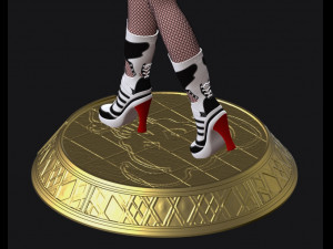 harley quinn suicide squad model printing miniature assembly file stl-obj for 3d printing two size 1 3Dプリントモデル
