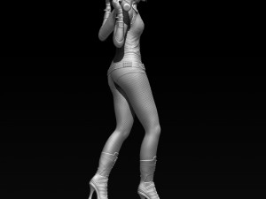 harley quinn suicide squad model printing miniature assembly file stl-obj for 3d printing two size 1 3Dプリントモデル