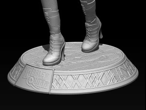 harley quinn suicide squad model printing miniature assembly file stl-obj for 3d printing two size 1 3D Print Model