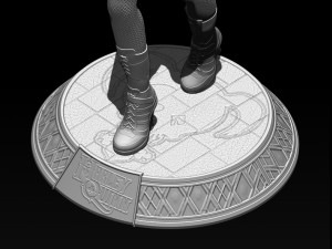 harley quinn suicide squad model printing miniature assembly file stl-obj for 3d printing two size 1 3Dプリントモデル
