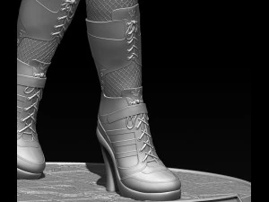 harley quinn suicide squad model printing miniature assembly file stl-obj for 3d printing two size 1 3D Print Model