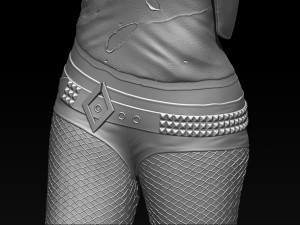 harley quinn suicide squad model printing miniature assembly file stl-obj for 3d printing two size 1 3Dプリントモデル
