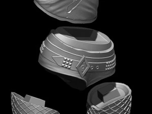 harley quinn suicide squad model printing miniature assembly file stl-obj for 3d printing two size 1 3D Print Model