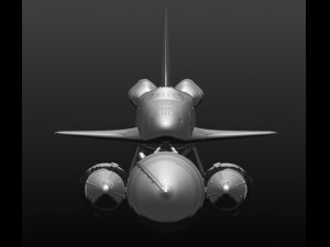 space shuttle file stl for all 3d printer two versions on platform and in the take-off phase lamp 3D Print Model