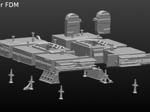 space shuttle file stl for all 3d printer two versions on platform and in the take-off phase lamp 3D Print Model
