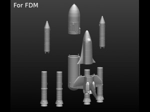 space shuttle file stl for all 3d printer two versions on platform and in the take-off phase lamp 3D Print Model