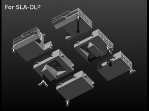 space shuttle file stl for all 3d printer two versions on platform and in the take-off phase lamp 3D Print Model