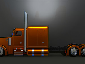 american heavy truck peterbilt custom model printing file stl for 3d printer fdm-fff dlp-sla-sls 3D Baskı Modeli