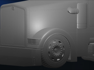 american heavy truck peterbilt custom model printing file stl for 3d printer fdm-fff dlp-sla-sls 3D Baskı Modeli