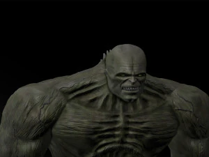 3d yazıcı f i&ccedil;in edward norton dosya stl ile inanılmaz hulk 2008 filminden iğren&ccedil; hulk 3D Baskı Modeli