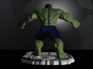 hulk from movie the incredible hulk 2008 with edward norton file stl 3d print model two versions 3D Print Model