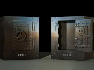 Репродукция копилки безопасного металлургического завода Rhino, печатный сборочный файл stl для 3D-печати 3D Принт Модель