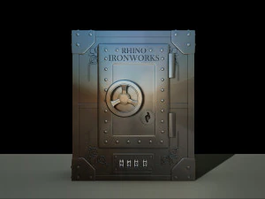 money box reproduction of safe rhino ironworks model printing assembly file stl for 3d printing 3D Print Model