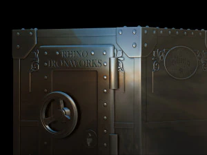 money box reproduction of safe rhino ironworks model printing assembly file stl for 3d printing 3D Print Model