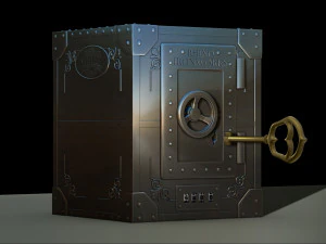 money box reproduction of safe rhino ironworks model printing assembly file stl for 3d printing 3D Print Model