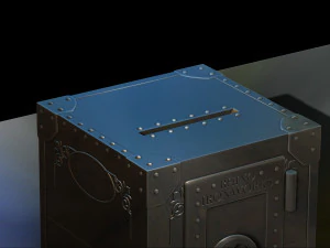 money box reproduction of safe rhino ironworks model printing assembly file stl for 3d printing 3D Print Model