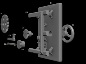 money box reproduction of safe rhino ironworks model printing assembly file stl for 3d printing 3D Print Model