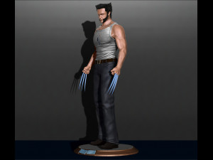 Wolverine logan by hugh jackman marvel comics model printing miniature assembly file stl for 3d prin 3Dプリントモデル