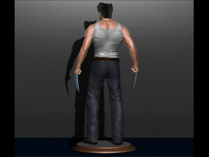 Wolverine logan by hugh jackman marvel comics model printing miniature assembly file stl for 3d prin 3Dプリントモデル