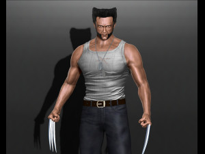 Wolverine logan by hugh jackman marvel comics model printing miniature assembly file stl for 3d prin 3Dプリントモデル
