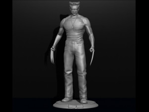 Wolverine logan by hugh jackman marvel comics model printing miniature assembly file stl for 3d prin 3Dプリントモデル