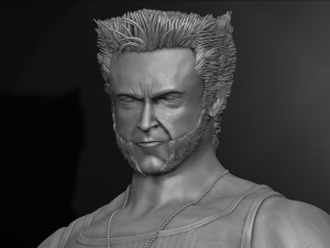 Wolverine logan by hugh jackman marvel comics model printing miniature assembly file stl for 3d prin 3Dプリントモデル