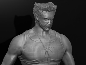 Wolverine logan by hugh jackman marvel comics model printing miniature assembly file stl for 3d prin 3Dプリントモデル