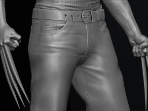 Wolverine logan by hugh jackman marvel comics model printing miniature assembly file stl for 3d prin 3Dプリントモデル