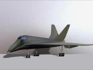 concorde prototype aircraft of the future model printing miniature assembly file stl for 3d printing 3D Print Model