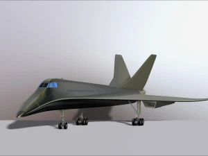concorde prototype aircraft of the future model printing miniature assembly file stl for 3d printing 3D Print Model