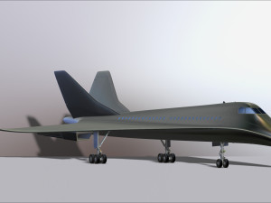 concorde prototype aircraft of the future model printing miniature assembly file stl for 3d printing 3D Print Model