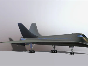 concorde prototype aircraft of the future model printing miniature assembly file stl for 3d printing 3D Print Model
