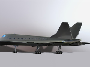 concorde prototype aircraft of the future model printing miniature assembly file stl for 3d printing 3D Print Model