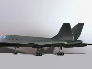 concorde prototype aircraft of the future model printing miniature assembly file stl for 3d printing 3D Print Model