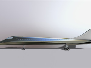 concorde prototype aircraft of the future model printing miniature assembly file stl for 3d printing 3D Print Model