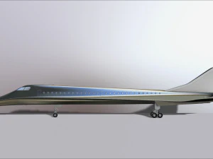 concorde prototype aircraft of the future model printing miniature assembly file stl for 3d printing 3D Print Model