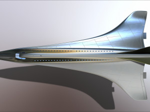 concorde prototype aircraft of the future model printing miniature assembly file stl for 3d printing 3D Print Model