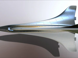 concorde prototype aircraft of the future model printing miniature assembly file stl for 3d printing 3D Print Model