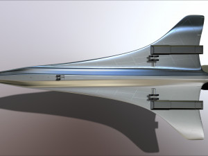 concorde prototype aircraft of the future model printing miniature assembly file stl for 3d printing 3D Print Model